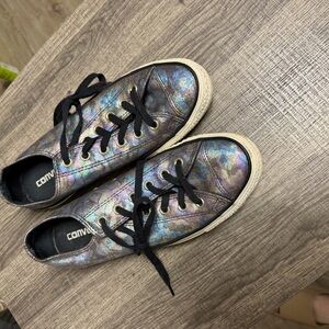 Converse Iridescent Black Athletic Shoes